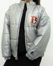 Load image into Gallery viewer, Vintage x STARTER x DENVER BRONCOS Silver Nylon Jacket (M, L)