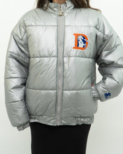 Load image into Gallery viewer, Vintage x STARTER x DENVER BRONCOS Silver Nylon Jacket (M, L)