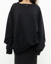 Load image into Gallery viewer, WINDRIVER x Black Cotton Crewneck (XS-XL)