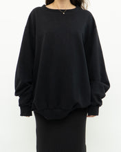 Load image into Gallery viewer, WINDRIVER x Black Cotton Crewneck (XS-XL)