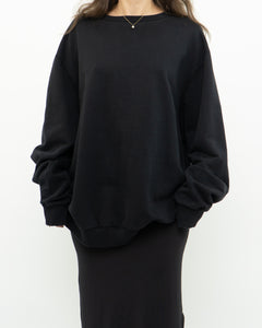 WINDRIVER x Black Cotton Crewneck (XS-XL)