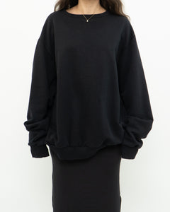 WINDRIVER x Black Cotton Crewneck (XS-XL)