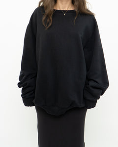 WINDRIVER x Black Cotton Crewneck (XS-XL)