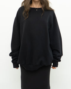 WINDRIVER x Black Cotton Crewneck (XS-XL)