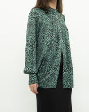 Load image into Gallery viewer, EQUIPMENT x Green Cheetah Blouse (XS, S)