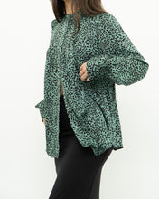 Load image into Gallery viewer, EQUIPMENT x Green Cheetah Blouse (XS, S)