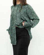 Load image into Gallery viewer, EQUIPMENT x Green Cheetah Blouse (XS, S)