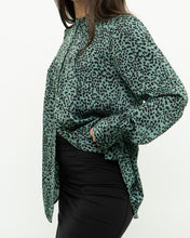 Load image into Gallery viewer, EQUIPMENT x Green Cheetah Blouse (XS, S)