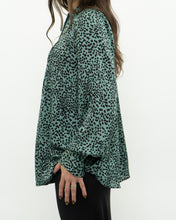 Load image into Gallery viewer, EQUIPMENT x Green Cheetah Blouse (XS, S)