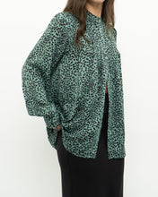 Load image into Gallery viewer, EQUIPMENT x Green Cheetah Blouse (XS, S)