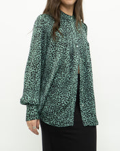 Load image into Gallery viewer, EQUIPMENT x Green Cheetah Blouse (XS, S)