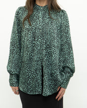 Load image into Gallery viewer, EQUIPMENT x Green Cheetah Blouse (XS, S)