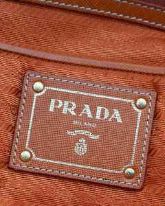 PRADA x Blue, Orange Denim Tote Bag