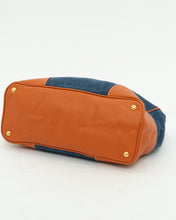 Load image into Gallery viewer, PRADA x Blue, Orange Denim Tote Bag