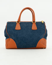 Load image into Gallery viewer, PRADA x Blue, Orange Denim Tote Bag