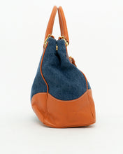 Load image into Gallery viewer, PRADA x Blue, Orange Denim Tote Bag