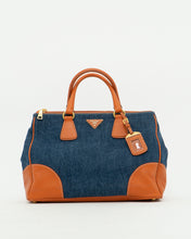 Load image into Gallery viewer, PRADA x Blue, Orange Denim Tote Bag