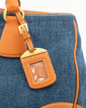 Load image into Gallery viewer, PRADA x Blue, Orange Denim Tote Bag