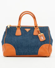 Load image into Gallery viewer, PRADA x Blue, Orange Denim Tote Bag