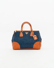 Load image into Gallery viewer, PRADA x Blue, Orange Denim Tote Bag