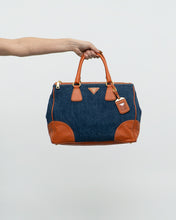 Load image into Gallery viewer, PRADA x Blue, Orange Denim Tote Bag