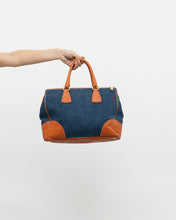 Load image into Gallery viewer, PRADA x Blue, Orange Denim Tote Bag