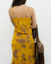 Load image into Gallery viewer, Vintage x Yellow Floral Sequin Dress (S)