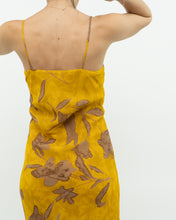 Load image into Gallery viewer, Vintage x Yellow Floral Sequin Dress (S)