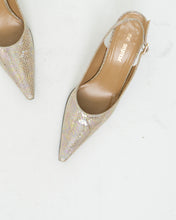 Load image into Gallery viewer, Vintage x Irridescent Snakeskin Slingbacks (6, 6.5)