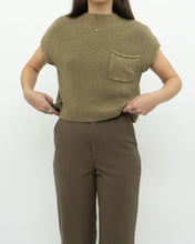 Load image into Gallery viewer, FREE PEOPLE x Olive Knit Sleeveless Sweater (XS-M)