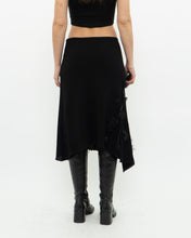 Load image into Gallery viewer, Vintage x Black 3D Floral Midi Skirt (S, M)