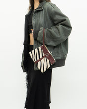 Load image into Gallery viewer, Vintage x Zebra Pony Hair Leather Clutch