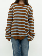 Load image into Gallery viewer, Samsøe x Knit Striped Linen Blend Sweater (M-XL)