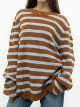 Load image into Gallery viewer, Samsøe x Knit Striped Linen Blend Sweater (M-XL)