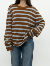 Load image into Gallery viewer, Samsøe x Knit Striped Linen Blend Sweater (M-XL)