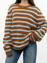 Load image into Gallery viewer, Samsøe x Knit Striped Linen Blend Sweater (M-XL)