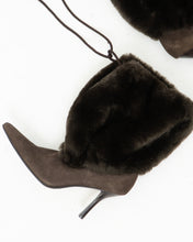 Load image into Gallery viewer, Vintage x ZIGI NEW YORK Brown Furry Heels (6.5, 7)