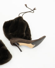 Load image into Gallery viewer, Vintage x ZIGI NEW YORK Brown Furry Heels (6.5, 7)