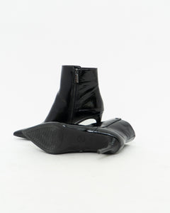 MICHAEL KORS x Black Patton Heeled Boots (6-6.5W)