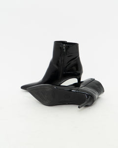 MICHAEL KORS x Black Patton Heeled Boots (6-6.5W)