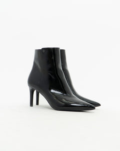 MICHAEL KORS x Black Patton Heeled Boots (6-6.5W)