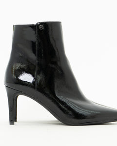 MICHAEL KORS x Black Patton Heeled Boots (6-6.5W)