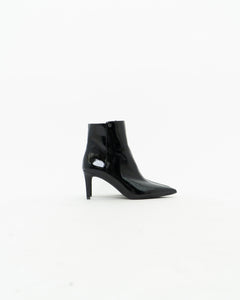 MICHAEL KORS x Black Patton Heeled Boots (6-6.5W)