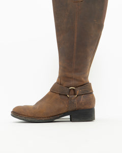 Vintage x Tall Brown Leather Boots (8-8.5W)