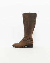 Load image into Gallery viewer, Vintage x Tall Brown Leather Boots (8-8.5W)