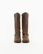 Load image into Gallery viewer, Vintage x Tall Brown Leather Boots (8-8.5W)