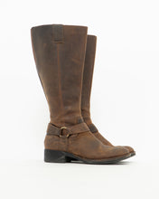 Load image into Gallery viewer, Vintage x Tall Brown Leather Boots (8-8.5W)