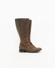 Load image into Gallery viewer, Vintage x Tall Brown Leather Boots (8-8.5W)