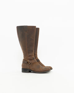 Vintage x Tall Brown Leather Boots (8-8.5W)