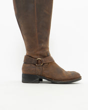 Load image into Gallery viewer, Vintage x Tall Brown Leather Boots (8-8.5W)